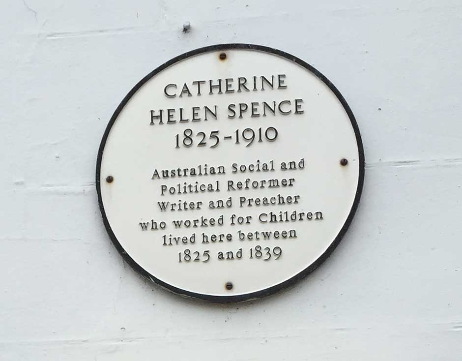 catherine helen spence plaque