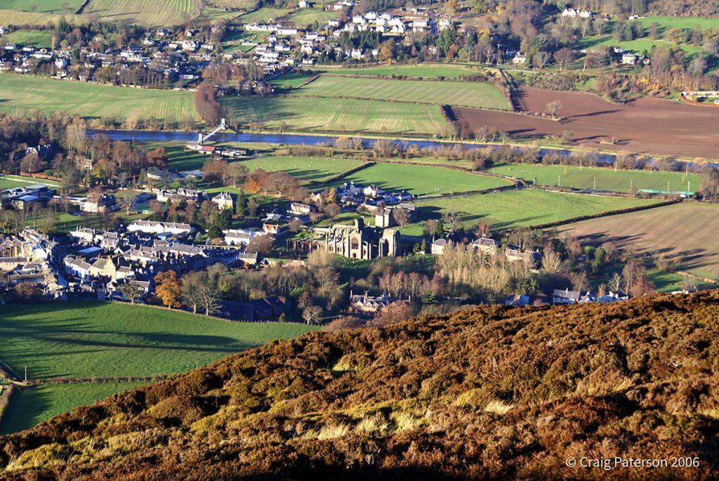 View of Melrose from Eildons